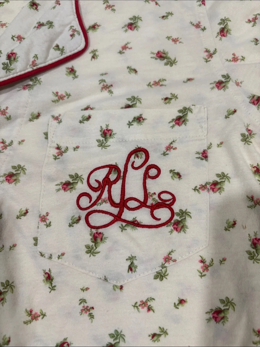 Vintage Lauren Ralph Lauren floral pajama set size small